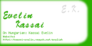 evelin kassai business card